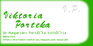 viktoria porteka business card